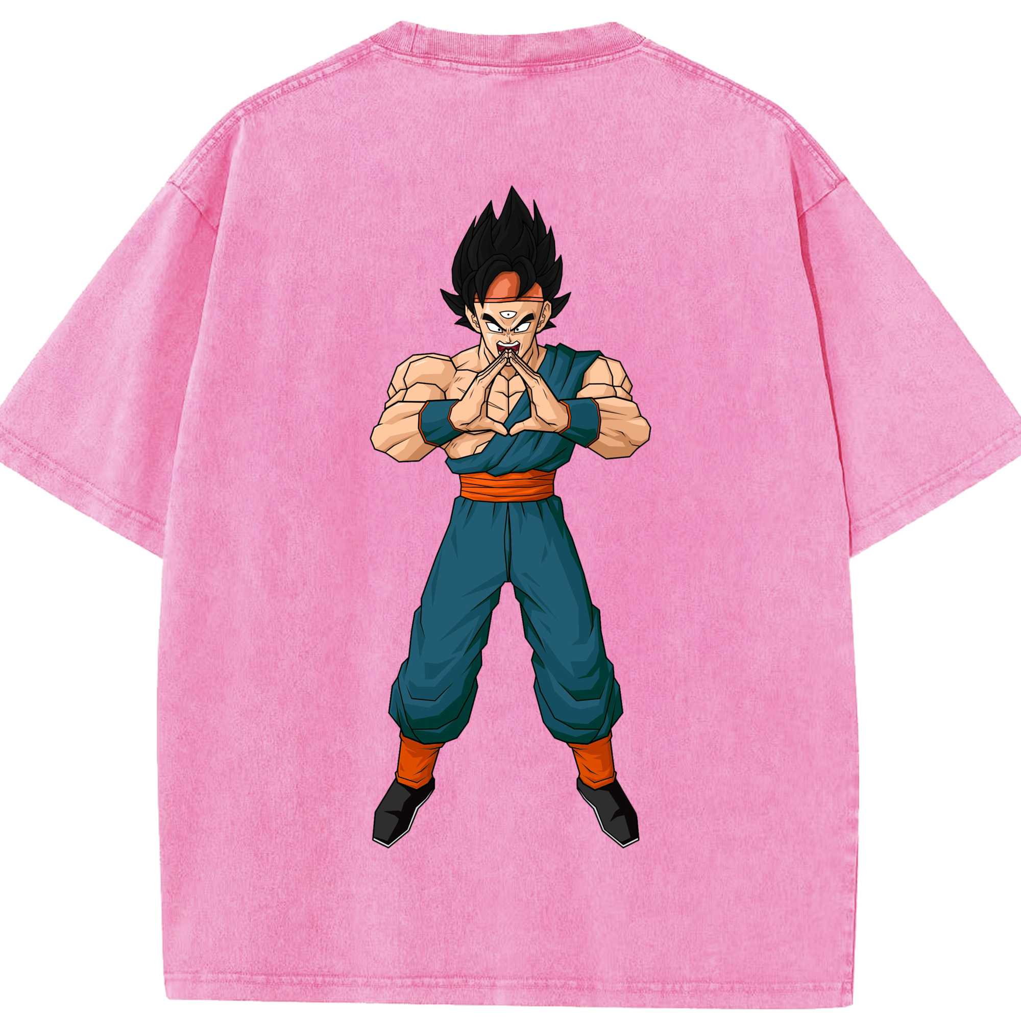 （画像用） ドラゴンボール DRAGON BALL 綿100% ヴィンテージ風 半袖Tシャツ（背面プリント）